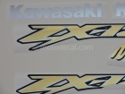 KAWASAKI ZX-12R 2002-2005 BLACK GOLD DECAL KIT