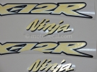 KAWASAKI ZX-12R 2002-2005 BLACK GOLD DECAL KIT