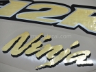 KAWASAKI ZX-12R 2002-2005 BLACK GOLD DECAL KIT