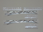 KAWASAKI ZX-12R 2002-2005 BLUE DECAL KIT