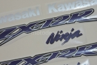 KAWASAKI ZX-12R 2002-2005 SILVER BLACK DECAL KIT