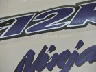 KAWASAKI ZX-12R 2002-2005 SILVER BLACK DECAL KIT