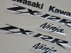 KAWASAKI ZX-12R 2002-2005 SILVER DECAL KIT