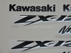 KAWASAKI ZX-12R 2002-2005 SILVER DECAL KIT