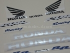 HONDA CBR 1000RR 2007 SILVER DECAL KIT