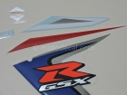 SUZUKI GSX-R 1000 2008 BLUE WHITE DECAL KIT