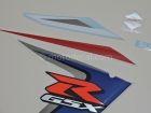 SUZUKI GSX-R 1000 2008 BLUE WHITE DECAL KIT