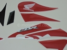 HONDA CBR 125R 2009 RED BLACK DECAL KIT
