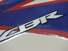 HONDA CBR 125R 2011 WHITE RED BLUE DECAL KIT