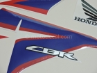 HONDA CBR 125R 2011 WHITE RED BLUE DECAL KIT