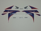 HONDA CBR 150R 2011 WHITE RED BLUE DECAL KIT