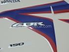 HONDA CBR 150R 2011 WHITE RED BLUE DECAL KIT
