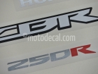 HONDA CBR 250R 2013 BLACK DECAL KIT