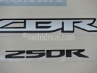 HONDA CBR 250R 2013 RED DECAL KIT