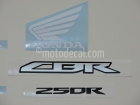 HONDA CBR 250R 2013 RED DECAL KIT