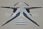 SUZUKI GSX 600F KATANA 2006-2007 BLACK DECAL KIT