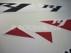 YAMAHA YZF-R1 2010 WHITE DECAL KIT
