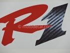 YAMAHA YZF-R1 1999 RED WHITE DECAL KIT