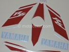 YAMAHA YZF-R6 2008 WHITE DECAL KIT