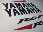 YAMAHA YZF-R6 2010 WHITE DECAL KIT