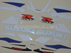 SUZUKI GSX-R 600 2001 BLUE WHITE DECAL KIT