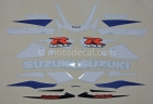 SUZUKI GSX-R 600 2001 BLUE WHITE DECAL KIT